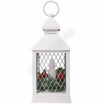 Фонарь декоративный 10.5х10.5х24см тепл. бел. со свечкой корпус бел. Neon-Night 513-042 - smartlife-ural.ru – Екатеринбург