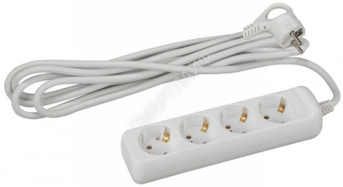 Удлинитель 4х3м с заземл. 10А IP20 UX-4e-3m ПВС 3х0.75 Эра Б0038579 - smartlife-ural.ru – Екатеринбург