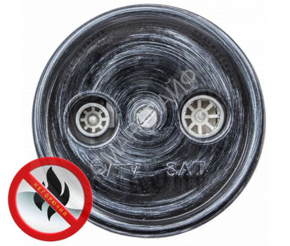 Розетка телевизионная оконечная TV/R/SAT 1-м ОП Лизетта 10А IP20 ретро ABS-пластик серебр. век Bironi B1-305-11 - smartlife-ural.ru – Екатеринбург