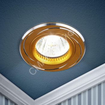 Светильник точечный KL34 AL/GD 50Вт MR16 12В алюм. зол./хром. ЭРА C0043821 - smartlife-ural.ru – Екатеринбург