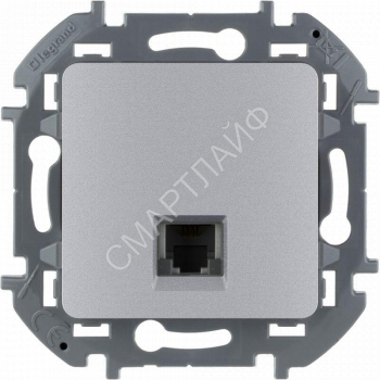 Розетка телефонная Inspiria RJ11 механизм алюм. IEK 673822 - smartlife-ural.ru – Екатеринбург