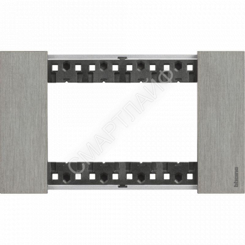 Рамка декоративная 4мод. Living Now сталь Leg BTC KA4804ZG - smartlife-ural.ru – Екатеринбург