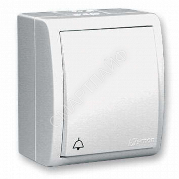 Выключатель кнопочный 1-кл. ОП Simon15 IP54 бел. 1594150-030 - smartlife-ural.ru – Екатеринбург