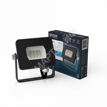 Прожектор светодиодный Qplus 10Вт 6500К IP65 1000лм 200-240В ДО черн. GAUSS 613511310 - smartlife-ural.ru – Екатеринбург