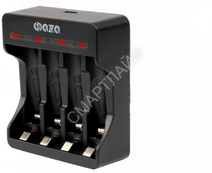Устройство зарядное B-95USB Ni-Cd/Ni-MH (4хAA/4хAAA/1х9В "Крона") индикатор зарядки питание от USB кабель MicroUSB-USB в компл. ФАZА 5038899 - smartlife-ural.ru – Екатеринбург