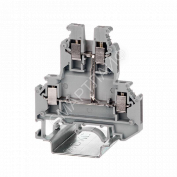 Клемма двухуровневая винтовой зажим 4 точки подключения 4кв.мм сер. DKC KRUK-5-PV - smartlife-ural.ru – Екатеринбург