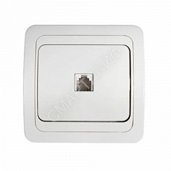 Розетка компьютерная 1-м Classico 2131 RJ45 бел. IN HOME 4690612034263 - smartlife-ural.ru – Екатеринбург