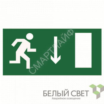 Наклейка NPU-2714.E09 "Указатель двери эвакуационного выхода (прав.)" Белый свет a10408 - smartlife-ural.ru – Екатеринбург