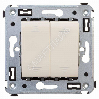 Переключатель 2-кл. 2мод. СП Avanti "Ванильная дымка" 16А IP20 беж. DKC 4405114 - smartlife-ural.ru – Екатеринбург