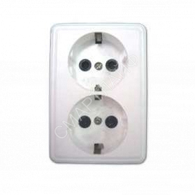 Розетка 2-м ОП 16А IP20 с заземл. бел. БЕЛТИЗ Молодечно РА16-014 - smartlife-ural.ru – Екатеринбург