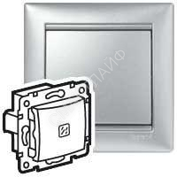 Выключатель 1-кл. СП Valena 10А IP31 с подсветкой механизм алюм. (DIY-упак.) IEK 694340 - smartlife-ural.ru – Екатеринбург