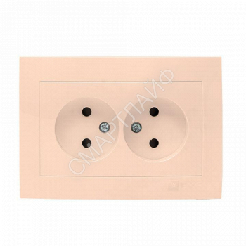Розетка 2-м СП Валенсия 10А IP20 без заземл. защ. шторки крем. PROxima EKF EWR10-102-20 - smartlife-ural.ru – Екатеринбург