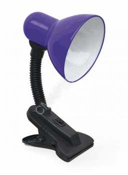 Светильник настольный СНП 21Ф 40Вт E27 230В под лампу на прищепке с подвесом фиолет. IN HOME 4690612046990 - smartlife-ural.ru – Екатеринбург