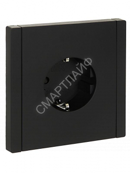Розетка СП FORTE&PIANO FP115 16А с заземл. защ. шторки винт. крепл. черн. IEK FP-R14-16-K02 - smartlife-ural.ru – Екатеринбург