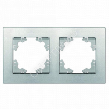 Рамка 2-м Афина универс. серебр. Universal A0044-S - smartlife-ural.ru – Екатеринбург