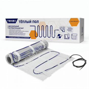 Комплект "Теплый пол" (мат) 150Вт/кв.м 3кв.м TOKOV ELECTRIC TKE-MAT150-450-3 - smartlife-ural.ru – Екатеринбург