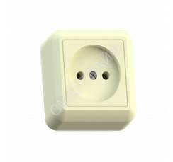 Розетка 1-м ОП Оптима РА10-375 10А IP20 без заземл. с монтаж. пластиной сл. кость Кунцево 8035 - smartlife-ural.ru – Екатеринбург