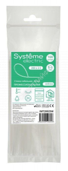 Стяжка кабельная 200х2.5 бел. (уп.100шт) SE IMT20025W - smartlife-ural.ru – Екатеринбург