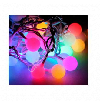 Гирлянда декоративная "Крупные матовые шарики" 4.4.м 30LED IP20 зел. провод мультиколор КОСМОС KOC_GIR30LEDBigBALL_ - smartlife-ural.ru – Екатеринбург