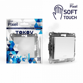 Выключатель 1-кл. СП Pixel 10А IP20 с индикатором механизм айс TOKOV ELECTRIC TKE-PX-V1I-C34 - smartlife-ural.ru – Екатеринбург