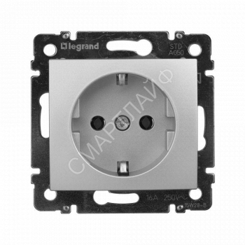Розетка 1-м СП Valena 16А IP20 с заземл. на винтах механизм алюм. IEK 770120 - smartlife-ural.ru – Екатеринбург