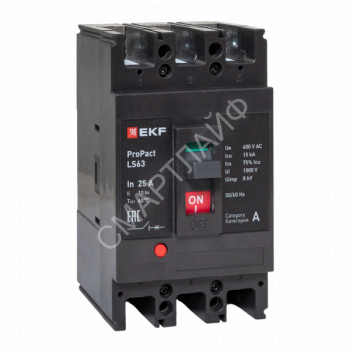 Выключатель автоматический 3п 25А 15кА LS63 ProPact EKF mccb-63-15-3-25-ls - smartlife-ural.ru – Екатеринбург
