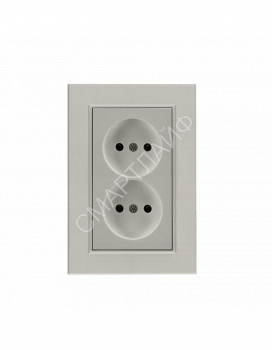 Розетка 2-я Karea LINE STAR без заземл. жемчуж. Makel 86100017 - smartlife-ural.ru – Екатеринбург