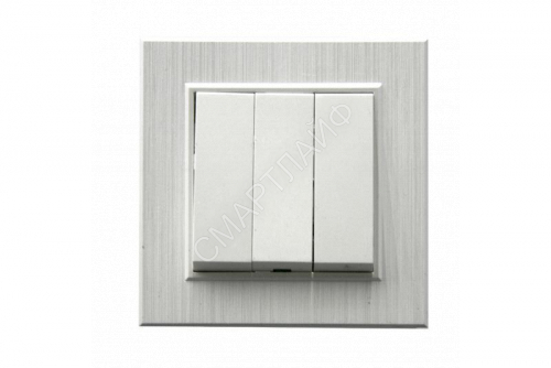 Выключатель 3-клав. 1 вход 3 выхода Karea LINE STAR жемчуж. Makel 86100091 - smartlife-ural.ru – Екатеринбург