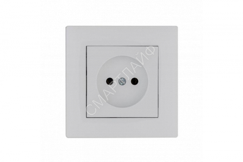 Розетка 1-м Karea RIZZ без заземл. бел. Makel 88001022 - smartlife-ural.ru – Екатеринбург