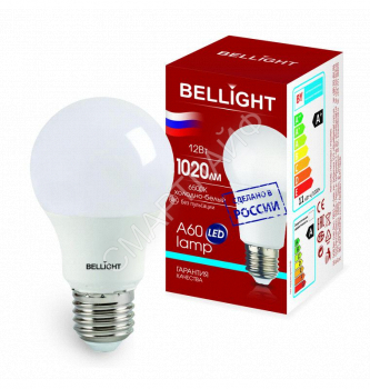 Лампа светодиодная LED A60 220В 12Вт E27 1020лм 6500К BELLIGHT 88297790 - smartlife-ural.ru – Екатеринбург