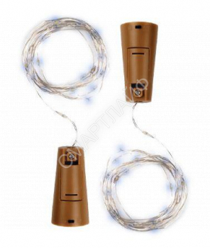 Гирлянда "Пробки" DC-G04-20WS2 20 LED 3х(LR44/LR1154/AG13/G13) в компл. бел. (уп.2шт) ФАZА 5059696 - smartlife-ural.ru – Екатеринбург