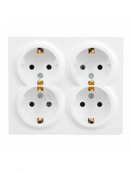 Розетка 4-м ОП LETO с заземл. закрытый корпус ПБТ бел. LEZARD 752-0200-127BDP - smartlife-ural.ru – Екатеринбург