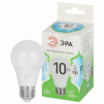 Лампа светодиодная GREEN LINE A60-10W-840-E27 GL 10Вт груша 4000К яркий свет бел. E27 Эра Б0067135 - smartlife-ural.ru – Екатеринбург