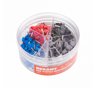 Набор втулочных наконечников двойн. НШВИ2 (2х0.75кв.мм; 2х1кв.мм; 2х1.5кв.мм; 2х2.5кв.мм) в боксе (ТE-200) Rexant 08-1930 - smartlife-ural.ru – Екатеринбург