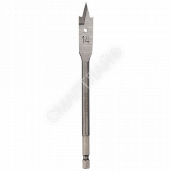 Сверло перовое по дереву 14мм (шестигранный хвостовик) Kranz KR-91-0664 - smartlife-ural.ru – Екатеринбург