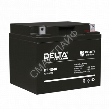 Аккумулятор ОПС 12В 40А.ч DT 1240 Delta 4614010040016 - smartlife-ural.ru – Екатеринбург