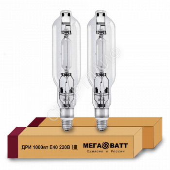 Лампа газоразрядная металлогалогенная ДРИ 1000 220/4000К E40 (12) МЕГАВАТТ 03109 - smartlife-ural.ru – Екатеринбург